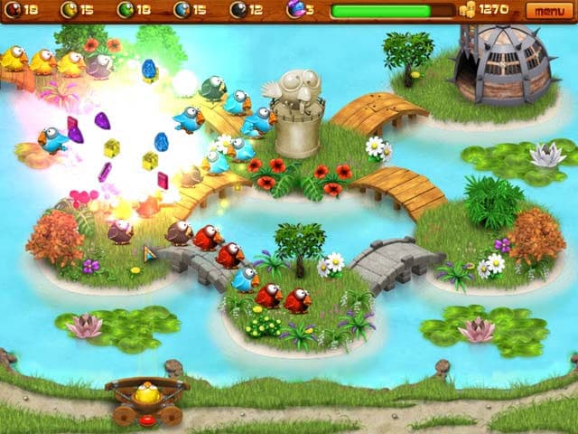 Bird's Town Bubble Shooter Скриншот 2