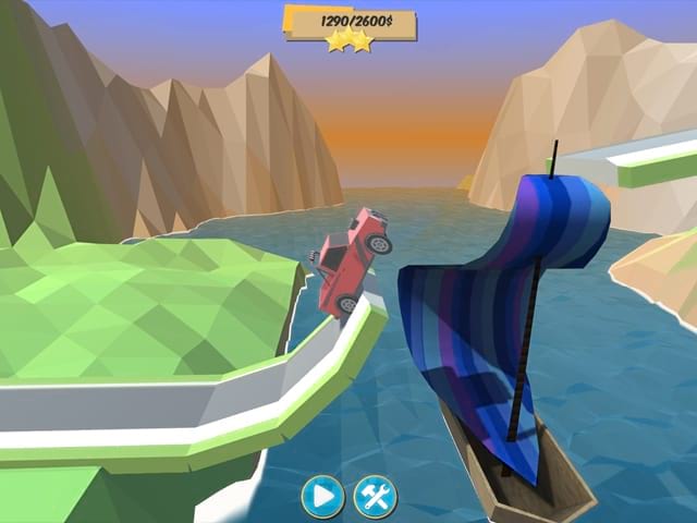 Bridge Builder Racer Schermafbeelding 1