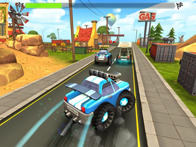 Cartoon Hot Racer 3D Schermafbeelding 1