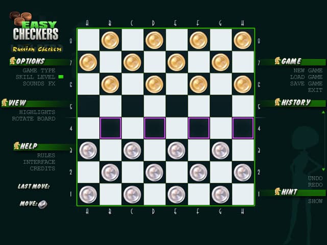 Easy Checkers Captura de pantalla 1