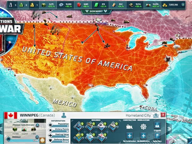 Conflict of Nations: World War 3 Schermafbeelding 2