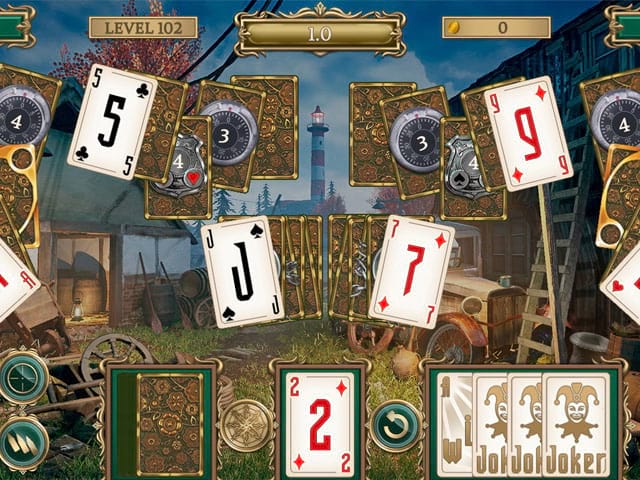 Detective Notes: Lighthouse Mystery Solitaire Schermafbeelding 2