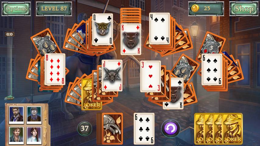 Detective Secrets Solitaire: The Curse of the Village Schermafbeelding 0