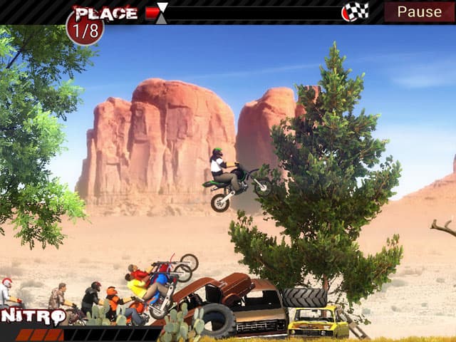 Dirt Bikes Super Racing Schermafbeelding 1