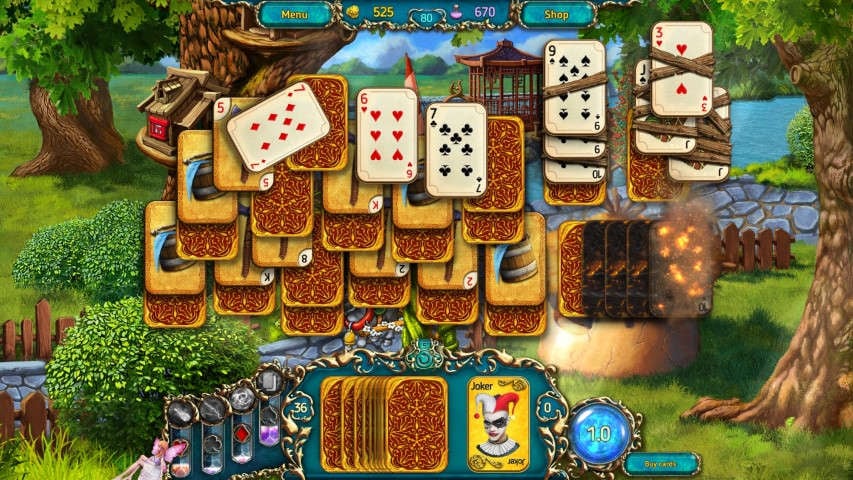 Dreamland Solitaire: Dragon's Fury Schermafbeelding 4