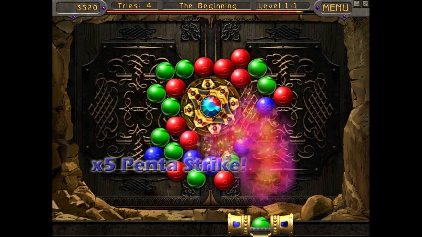 Bubble Shooter Golden Path Schermafbeelding 2