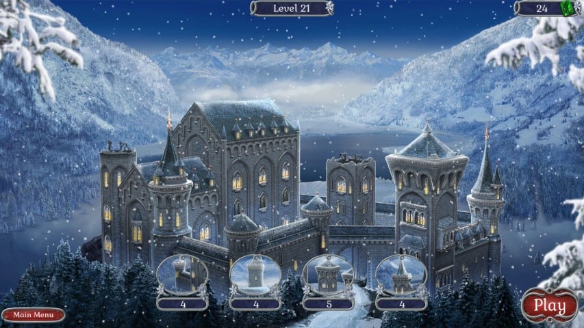 Jewel Match Solitaire Winterscapes Скриншот 3