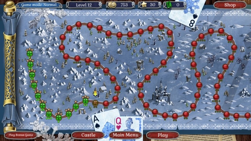 Jewel Match Solitaire Winterscapes Schermafbeelding 5