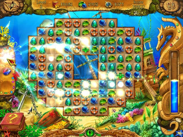 Lost in Reefs Match 3 Screenshot 3