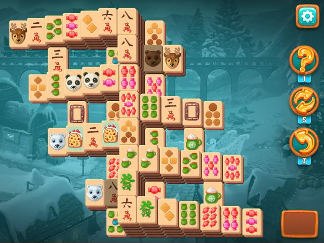 Mahjong Fest: Winterland Schermafbeelding 1