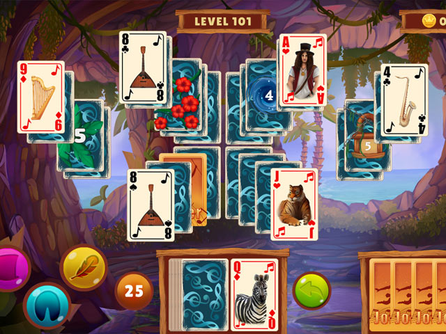 Musical Mystery of the Tropical Island Solitaire Screenshot 3