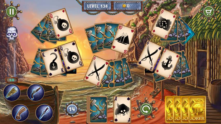 Pirates Adventure Solitaire Schermafbeelding 1