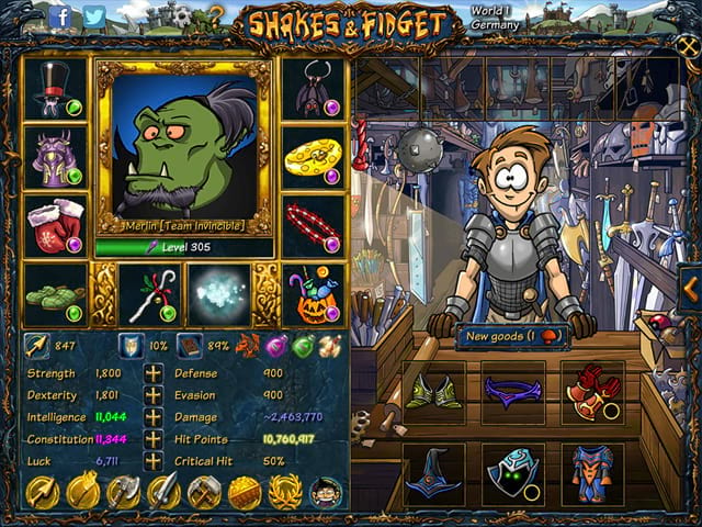 Shakes and Fidget Screenshot 1