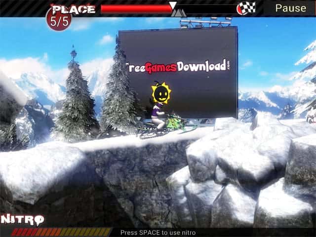 Snowmobile Extreme Racing Captura de pantalla 3