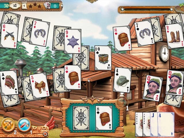 Solitaire Chronicles: Wild Guns Schermafbeelding 2