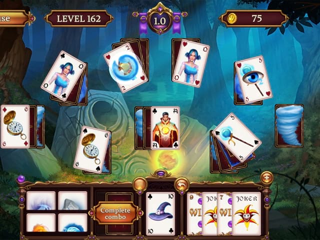 Solitaire: Elemental Wizards Скриншот 2