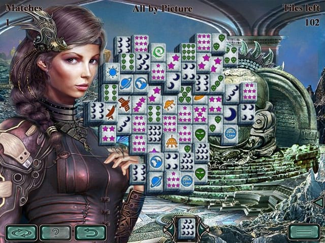  Space Mahjong Schermafbeelding 1