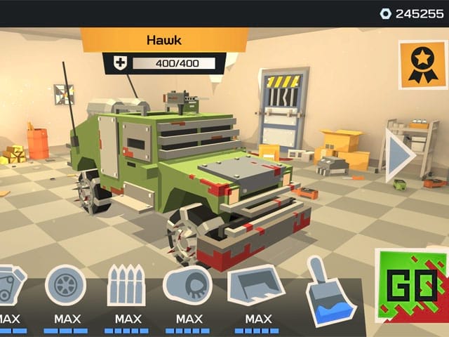 Zombie Derby: Blocky Roads Schermafbeelding 3